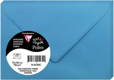 Produktbild von Clairefontaine 5550C, Lavendel, 120 g/m², 100 mm, 75 mm, Forest Stewardship Council (FSC), Frankreich