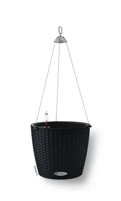 Obrázek produktu pro Lechuza Samozavlažovací závěsný květináč Nido Cottage 28 cm, černá