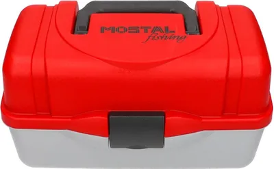Produktbild von Mostal Gerätekiste 35,5x20x19cm 2lagig Gerätekoffer Angelkoffer Aufbewahrungskoffer