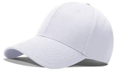 Immagine prodotto di Cappello da baseball unisex, in cotone bianco, con visiera regolabile