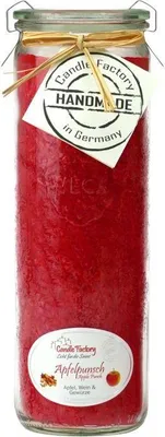 Produktbild von Candle Factory Big Jumbo, Zylinder, Rot, Apfel, Gewürz, 100 h, 1 Stück(e)