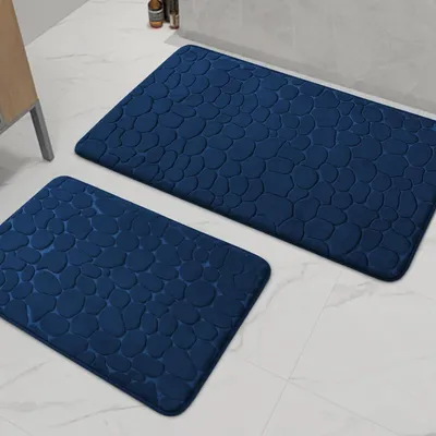 Productafbeelding van Badmat - Set van 2 - Traagschuim - Antislip - Machinewasbaar