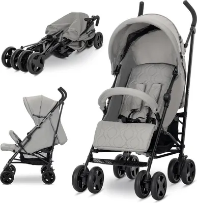 Produktbild von LLorelli Ida Buggy – leichter Schirmbuggy bis 15 kg, Liegeposition, verstellbare Rückenlehne & Fußstütze, 5-Punkt-Gurt, kompakt faltbar, Reisebuggy