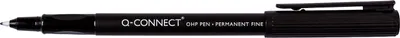 Zdjęcie produktu dla 10x Q-Connect® KF01068 pisaki z końcówką fibrową, permanentne, ok. 0,7 mm (F), czarne