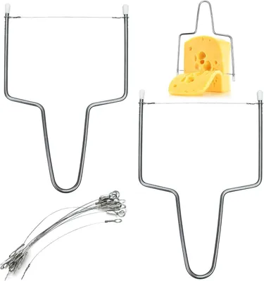 Produktbild von Käse Schneider für Hart- und Halbhartkäse, 14 Schneidräder, Edelstahlgriff, langlebig, für Küche