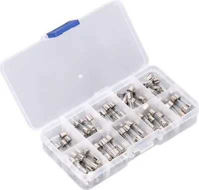 Obrázek produktu pro 100 ks skleněných pojistkových trubic 0  250V 0,2A  20A 5x20mm Sada pro automobilové hračky
