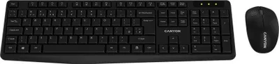 Zdjęcie produktu dla CANYON Zestaw klawiatura i mysz SET-W01 Bezprzewodowy Czarny