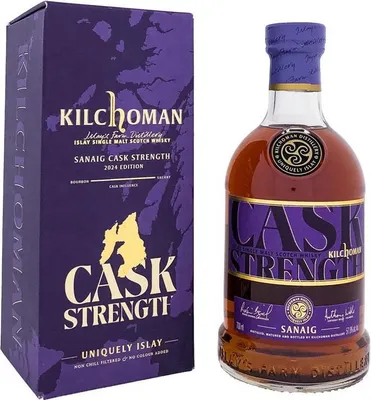 Produktbild von Kilchoman Sanaig Cask Strength + Box 700ml 57,8% Vol.