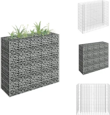 Zdjęcie produktu dla vidaXL Podłoże gabionowe ze stali ocynkowanej 90×30×90 cm - Donice i doniczki