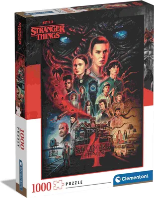 Zdjęcie produktu dla Clementoni Puzzle 1000 elementów - Stranger Things: zagadka dla fanów serialu