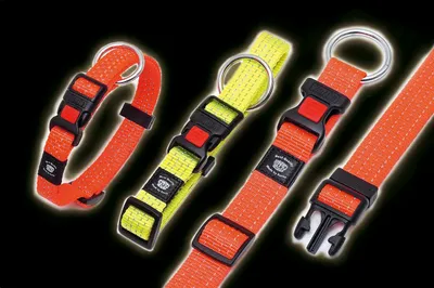Produktbild von Karlie Art Sportiv Plus Reflex Halsband Hundehalsband, Farbe:orange reflekt, Größe:40 - 55 cm x 20 mm