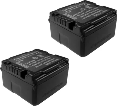 Produktbild von 2x Trade-Shop Li-Ion Akku 1200mAh für Panasonic HDC-SD800 HDC-SD900 HDC-SD909 HDC-TM900 HDC-HS900 HDC-SD1 HDC-SD5 HDC-SD9 HDC-SD20 HDC-SD200 - 7,2V / 7,4V
