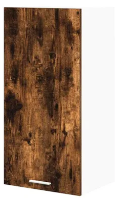 Produktbild von Küchenoberschrank, Hängeschrank, Wandschrank, Küche, Raucheiche und Weiß, 40 x 31 x 80 cm