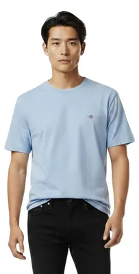 Produktbild von Gant - "Fit Shield" T-Shirt für Herren GT19589 (XXL) (Frischblau)