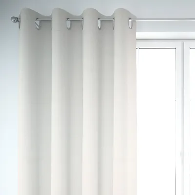 Produktbild von SCHÖNER LEBEN. Vorhang Waffelrelief Kästchenstruktur uni ecru 245cm Aufhängung Ösen