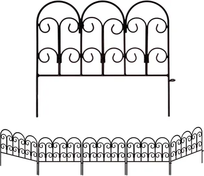 Produktbild von Zierzäune 18", 5er-Pack, Edelstahl, für Garten