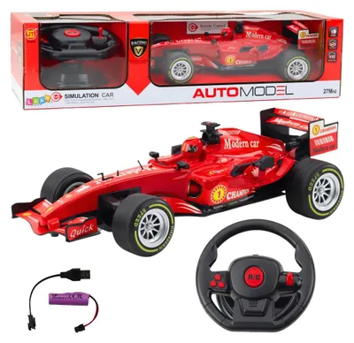 Immagine prodotto di Rc Remote Controlled Racer Volante Luci Suoni 1:12 Rosso