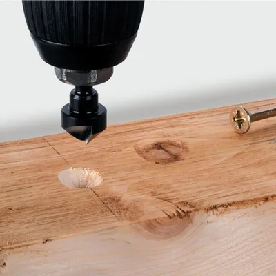 Produktbild von wolfcraft 3-tlg. Versenkbohrer-Set Stahl 2584000