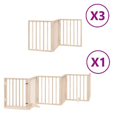 Zdjęcie produktu dla Składana bramka dla psa, z drzwiami, 15 paneli, 750 cm
