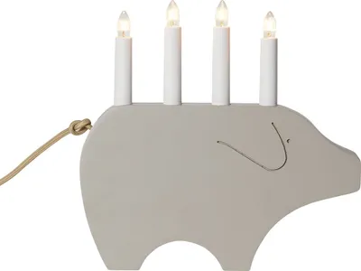 Produktbild von Star Trading 644-59, Leichte Dekorationsfigur, Beige, IP20, 4 Glühbirne(n), E10, 12 W