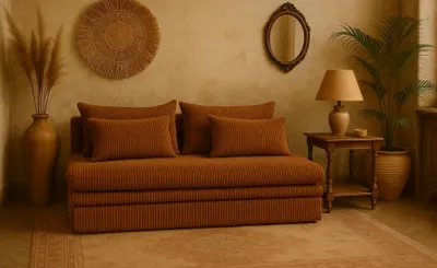 Produktbild von Kaiser Möbel Schlafsofa mit bettkasten NELIA, stoff Poso, Senffarbe