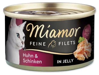 Produktbild von Miamor Feine Filets Adult Huhn mit Schinken in Gelee 100g