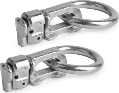 Produktbild von Endfitting für Airline Schiene doppelt mit Ring, 2er Set