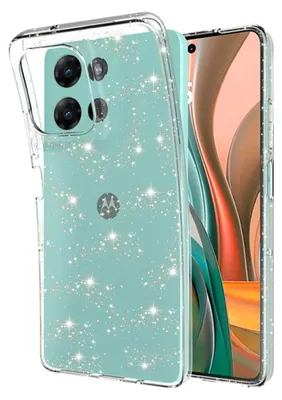 Produktbild von Transparente Glitter Hülle für Motorola Moto G75 KP37005