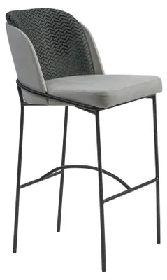 Produktbild von Esszimmer Barhocker Design Bar Stühle Polster Stuhl Moderne Grau Einrichtung