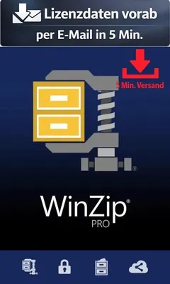 Produktbild von WinZip 30 Pro (1 PC - perpetual) ESD Hilfsprogramme Tools Treiber 5 Min. Versand als Download per Mail