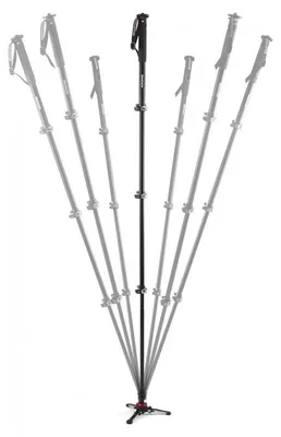 Image de Manfrotto MVMXPROA4 monopode pour appareil photo 1/4, 3/8" Aluminium Noir