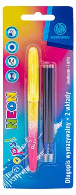 Produktbild von Długopis wymazywalny Astrapen Oops Neon + 2 wkłady niebieskie 1szt.mix