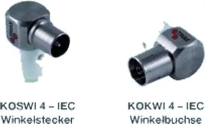 Produktbild von Triax KOSWI-4 IEC-Winkelstecker