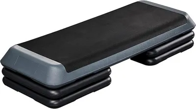 Produktbild von Stepper Aerobic Steppbrett mit 3 Stufen Rutschfest Trainingsbrett Fitness Heintrainer Stepbench Höhenverstellbar