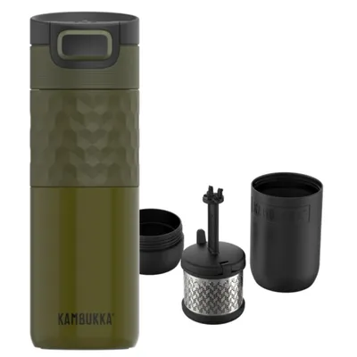 Zdjęcie produktu dla Kambukka kubek z zaparzaczem do herbaty Tea Leaves 500ml kubek termiczny + zaparzacz