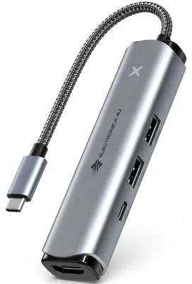 Zdjęcie produktu dla Hub rozdzielacz USB stacja dokująca 5w1 USB A USB C 10Gb/s 100W HDMI