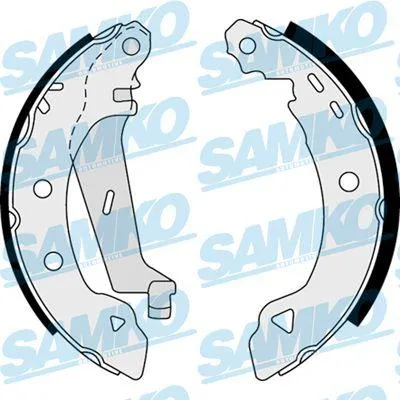 Produktbild von Bremsbackensatz 203 mm Innendurchmesser 39 mm Breite für BENDIX Bremssystem