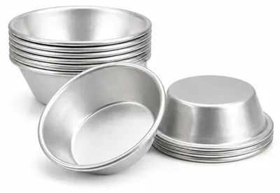 Cupcakeformen 16er Set, antihaftbeschichtet, wiederverwendbar, Aluminium
