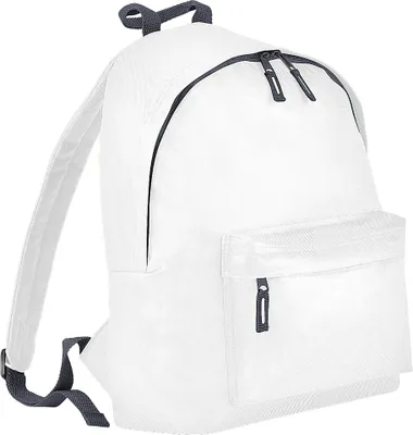 Produktbild von BagBase BG125 | Original Fashion Backpack / Rucksack | 31 x 42 x 21 cm - Farbe: White/Graphite Grey - Größe: 31 x 42 x 21 cm