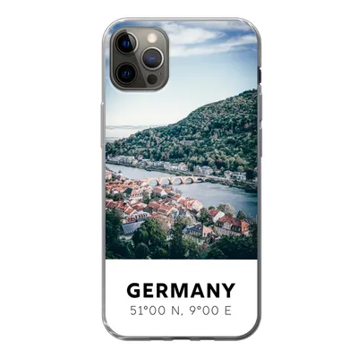 Produktbild von MuchoWow® Handyhülle Schutzhülle Hülle für iPhone 13 Pro Max Deutschland - Heidelberg - Sommer Silikon Softcase Handy Hülle - Mobiltelefon
