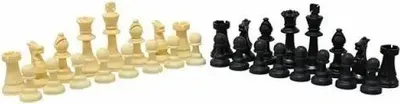 Immagine prodotto di Giochi Pezzi Scacchi Pvc 9 Cm (Bianco+nero)