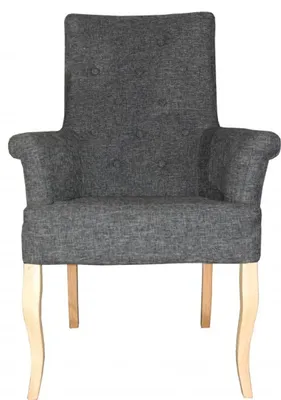 Produktbild von Casa Padrino Luxus Esszimmer Stuhl Grau mit Armlehnen - Barock Möbel