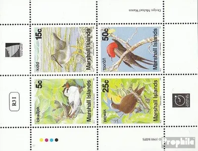 Produktbild von Briefmarken Marshall-Inseln 1990 Mi 284-287 Kleinbogen (kompl.Ausg.) postfrisch Vögel