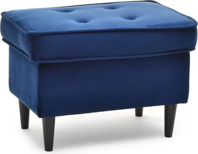 Immagine prodotto di Sgabello imbottito DENIZ - blu scuro / nero