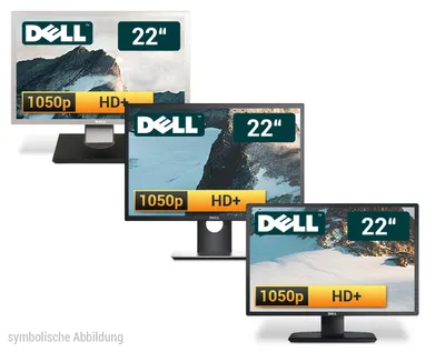 Dell 22 Zoll HD+ TFT Monitor Flachbildschirm - nach Lagerbestand - VGA - DVI - 1680 x 1050 Pixel - schwarz / silber