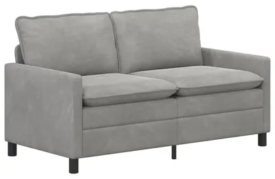 Image de Canapé vidaXL gris clair 156 x 81 x 87,5 cm, velours