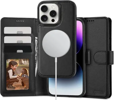 Produktbild von Tech-Protect Geldbörse Magsafe Iphone 16 Pro Max Schwarz