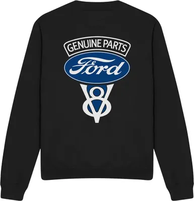 Productafbeelding van Ford - "V8 Genuine Parts" sweater voor heren/dames, uni model, TV32631 (maat M) (zwart)