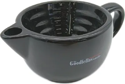 Produktbild von Das Lächeln der Goodfellas Bartschale Keramik Bartpflege Scuttle Schwarz Pflegeinstrument