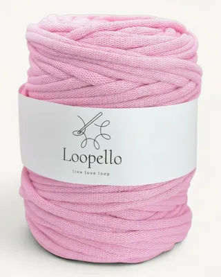 Immagine prodotto di Spago di cotone Loopello, diametro 9 mm, bobina da 100 metri, colore rosa